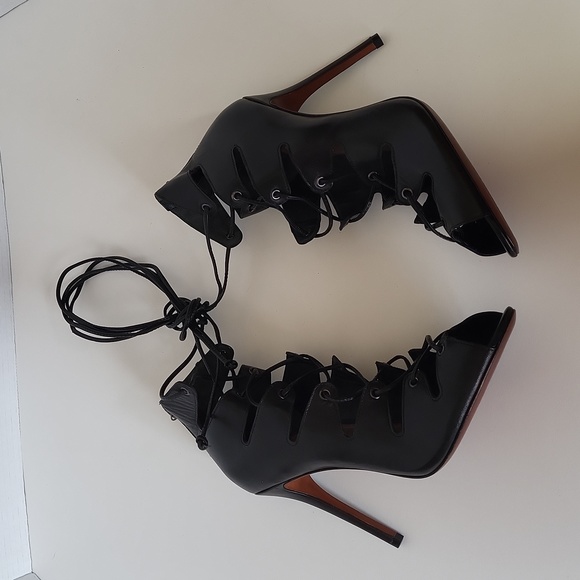 SCHUTZ Lace up leather heels - Picture 3 of 5